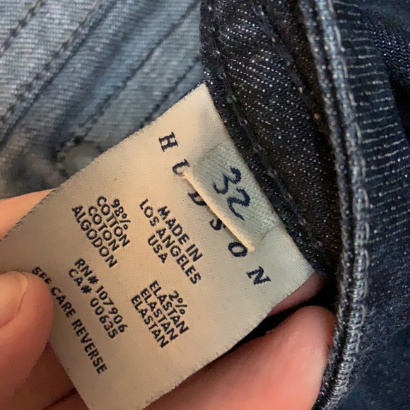 HUDSON Jeans Triangle Flap Pocket Straight Leg - Picture 4 of 4